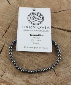 Bracelet Hematite - Perles 4mm, 1 pièce